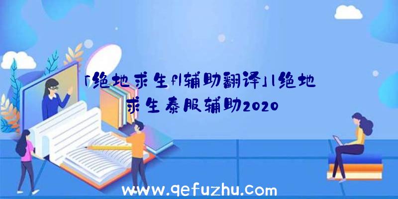 「绝地求生fl辅助翻译」|绝地求生泰服辅助2020